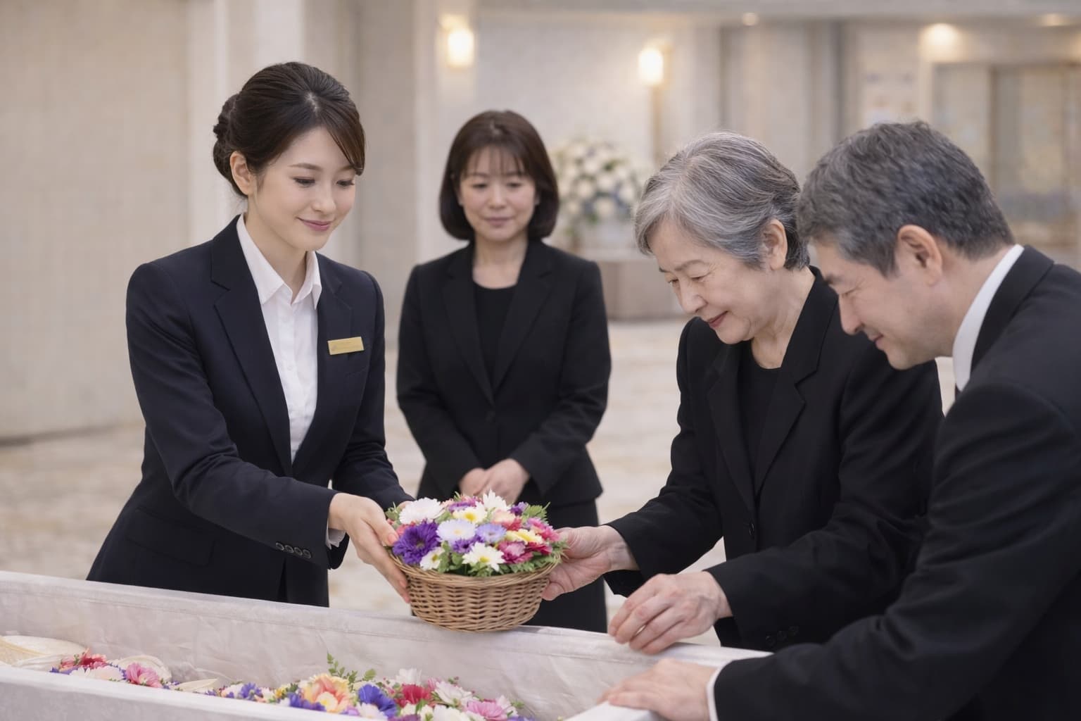 綺麗なお花でしっかりとしたお別れが行えます