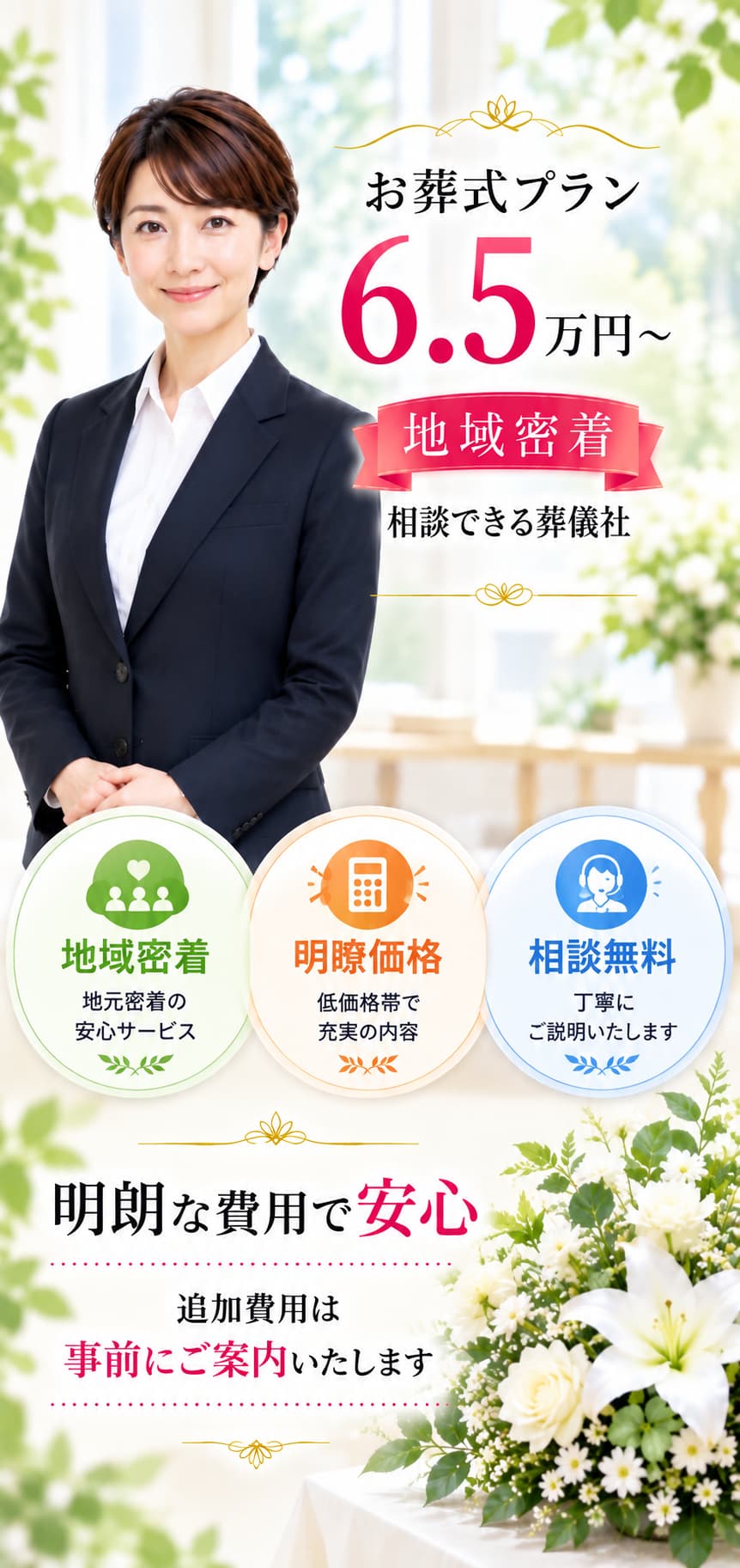 札幌市の葬儀・家族葬の葬儀社なら安い安心の葬儀屋・心弘社に無料相談